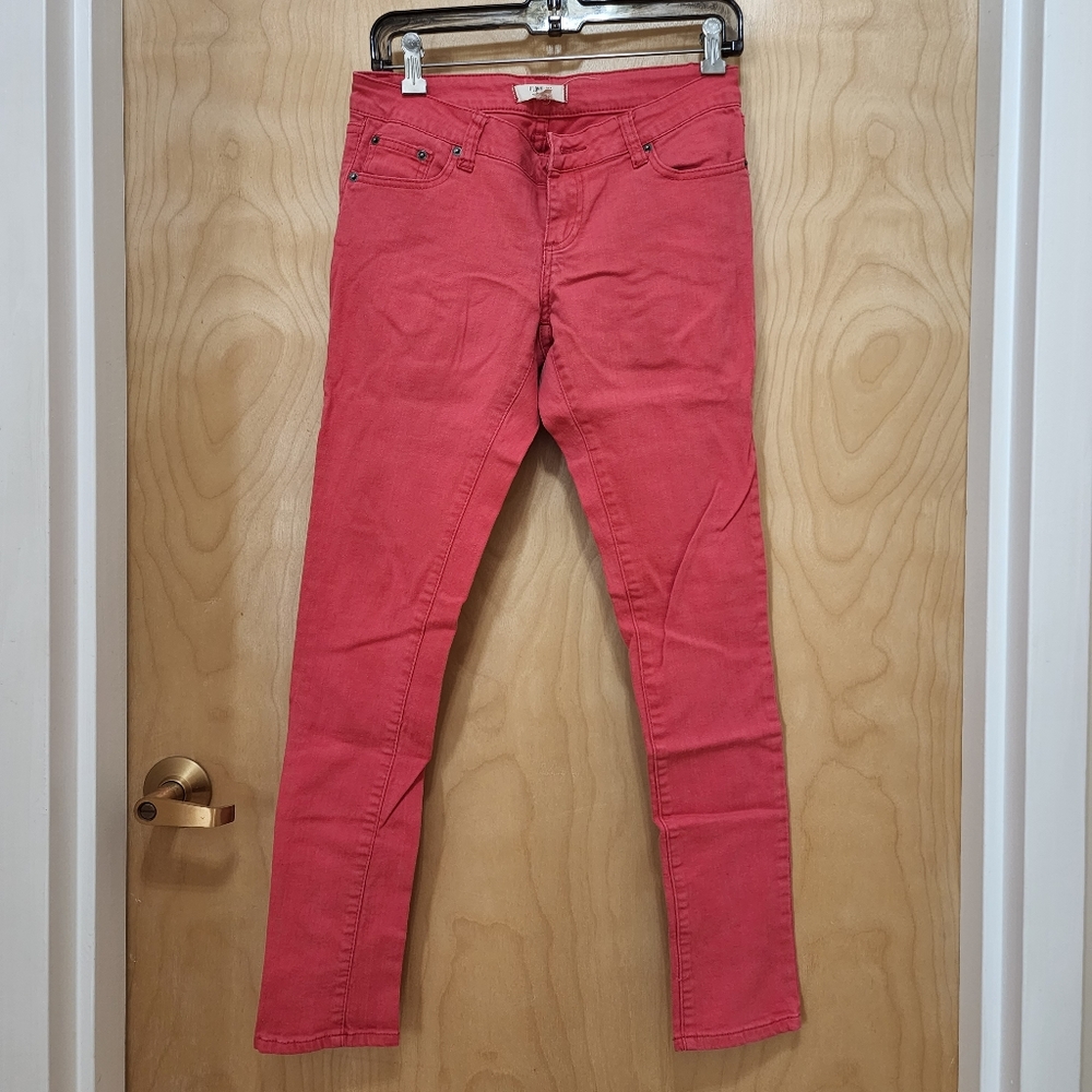 Stretch Neon Salmon Jeans